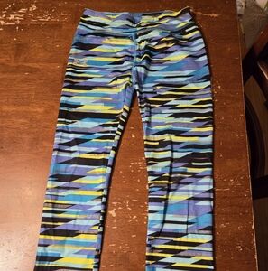 Under Armour Kids' Leggings - Blue and Yellow Pattern